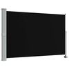 vidaXL Toldo lateral retr&aacute;til para p&aacute;tio 160x300 cm preto