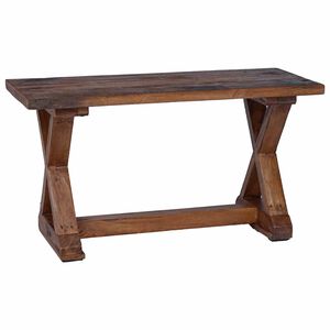 vidaXL banco Natural 85 x 35 x 46 cm Madeira recuperada maci&ccedil;a
