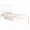 vidaXL Estrutura de cama 100x200 cm madeira maci&ccedil;a branco