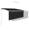 vidaXL Toldo autom&aacute;tico c/ estore/LED/sensor de vento 3x2,5m antracite