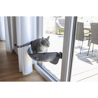 Kerbl Cama de janela para gatos Filzino 70x26x26 cm cinzento