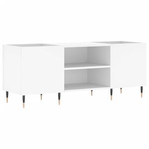 vidaXL Arm&aacute;rio para discos 121x38x48 cm derivados de madeira branco