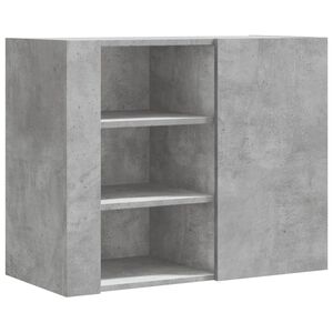 vidaXL Arm&aacute;rio parede 75x35x60 cm derivados madeira cinzento cimento