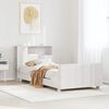 vidaXL Cama sem colch&atilde;o 75x190 cm madeira de pinho maci&ccedil;a branco