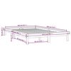 vidaXL Estrutura de cama 140x190 cm pinho maci&ccedil;o castanho mel