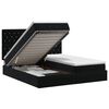 vidaXL Cama ottoman com colch&atilde;o com cabeceira 2 unid. Preto Veludo