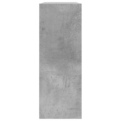 vidaXL Sapateira 80x21x57 cm madeira processada cinzento cimento