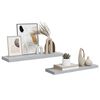 vidaXL Prateleiras de parede 2 pcs 80x23,5x3,8cm MDF cinzento-cimento