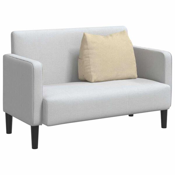 vidaXL Travesseiro para Costas Creme 60 x 20 x 50 cm tecido