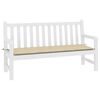 vidaXL Almofadão p/ banco de jardim 200x50x4 cm tecido bege