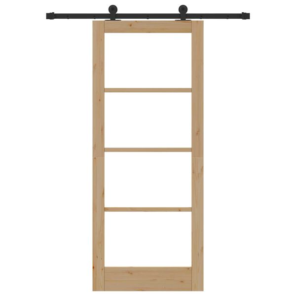 vidaXL Porta Deslizante ORKDAL Natural 83 x 202 cm