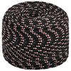 vidaXL Corda utilit&aacute;ria multiusos 6 mm 50 m Preto e Vermelho PP