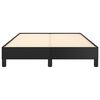 vidaXL Estrutura de cama 120x200 cm couro artificial preto