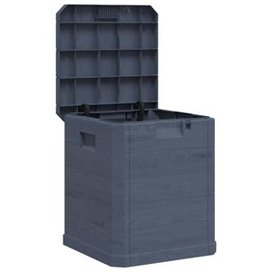 vidaXL Caixa de arruma&ccedil;&atilde;o para jardim 90 L antracite