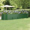 vidaXL Canteiro elevado jardim 396x100x68 cm a&ccedil;o galvanizado verde