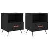 vidaXL Mesas de cabeceira 2 pcs 40x35x47,5 cm deriv. de madeira preto