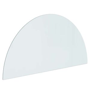 vidaXL Placa de Vidro para Lareira Transparente 1200 x 600 mm Vidro