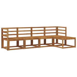 vidaXL Conjunto de Sof&aacute;s para Exterior 5 pcs Natural