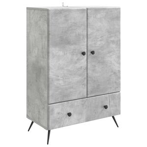 vidaXL Buffet Cinzento Cimento 66 x 34,5 x 95 cm Derivados de Madeira