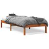 vidaXL Cama sem colch&atilde;o 90x200 cm pinho maci&ccedil;o castanho-mel