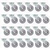 vidaXL Rodas girat&oacute;rias 24 pcs 50 mm