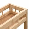 vidaXL Carrinho de Cozinha com Rodas Natural 60 x 18 x 97 cm Bambu