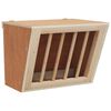 vidaXL Comedouro para coelhos 25x18,5x20,5 cm madeira de abeto maci&ccedil;a
