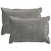 vidaXL Capa almofada 2 pcs HOUTEN Cinzento-Escuro 50 x 75 cm