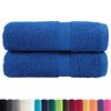 vidaXL Toalhas de bidé premium SOLUND 2 pcs 30x50 cm 600 gsm azul