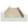 vidaXL Prateleiras de parede 2 pcs 60x9x3 cm branco e carvalho sonoma