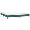 vidaXL Estrutura de cama sem colch&atilde;o 180x210 cm veludo verde-escuro