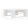 vidaXL 4 pcs conj. lounge paletes + almofad&otilde;es pinho impregnado branco