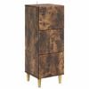 vidaXL Gabinete de Gavetas Carvalho Fumado 33 x 34,5 x 90 cm