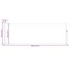 vidaXL Toldo lateral retr&aacute;til para p&aacute;tio 100x300 cm preto