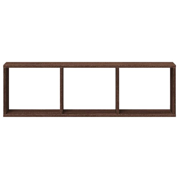 vidaXL Armário parede 100x16x30 cm deriv. madeira carvalho castanho