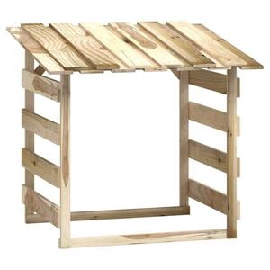 vidaXL P&eacute;rgola com telhado pinho impregnado 100x90x100 cm