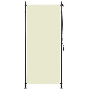 vidaXL Estore de rolo para exterior 100x270 cm creme