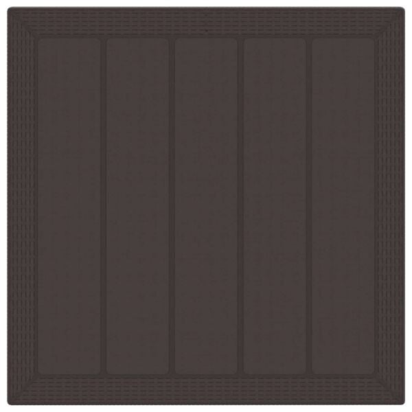 vidaXL Conjunto de Jantar para Jardim 5 pcs Castanho Polipropileno