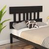 vidaXL Cabeceira de cama 163,5x3x81 cm pinho maciço preto