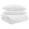 vidaXL Conjunto de Edredom com travesseiro 3 pcs Branco Pena de ganso