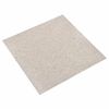 vidaXL Tapete 20 unid. Bege Claro 50 x 50 cm 100% Polipropileno