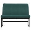 vidaXL Banco 100x75x76 cm tecido verde-escuro