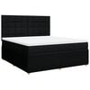 vidaXL Cama com molas/colch&atilde;o 180x200 cm tecido preto