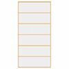 vidaXL Porta deslizante 102,5x205 cm vidro ESG/alum&iacute;nio dourado