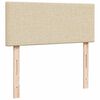 vidaXL Cama boxspring com colch&atilde;o 120x190 cm tecido cor creme