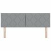 vidaXL Cabeceira com cabeceira Cinzento-claro 160 cm Couro Sint&eacute;tico