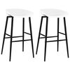 vidaXL Cadeiras de bar 2 pcs branco
