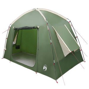 vidaXL Barraca Cabana com telhado Verde 210 x 210 x 138 cm Poli&eacute;ster