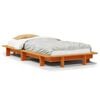 vidaXL Cama sem colch&atilde;o 90x190 cm madeira de pinho maci&ccedil;a castanho-mel
