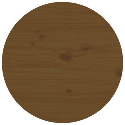 vidaXL Mesa de centro Ø 55x60 cm madeira de pinho maciça castanho-mel